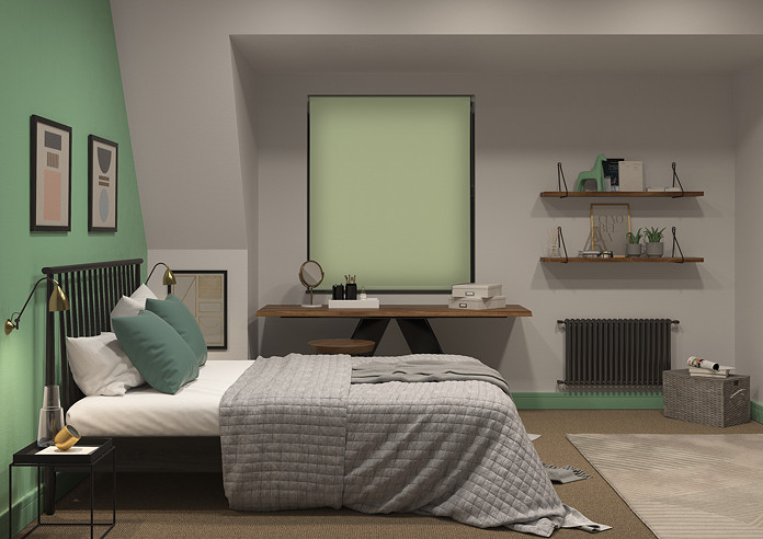 Rimini (Blackout), Mint & Illusion Pure - Double Roller Blind - Image 7